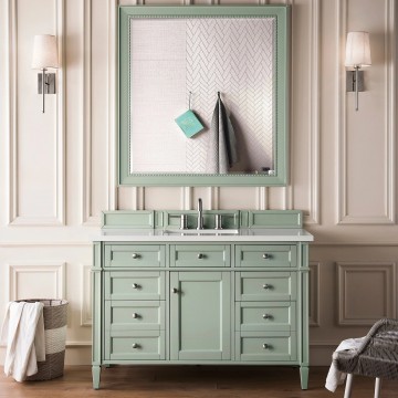 Brittany 48" Single Cabinet in Sage Green (Vanity Only Pricing)